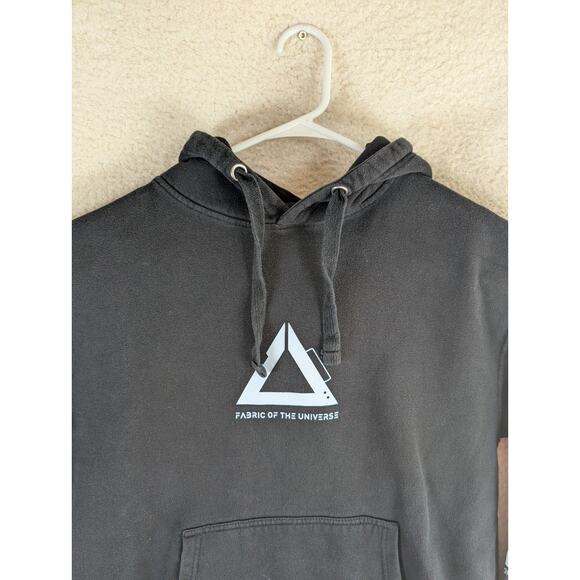 Fabric of the Universe Hoodie Sweatshirt Mens Large Black Cyber Core Y-82 - Picture 10 of 16